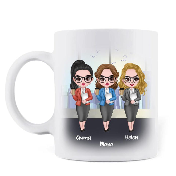 Custom Personalized My Vocabulary At Work Coffee Mug - Gift Idea For Friends/ Colleagues - Upto 3 People