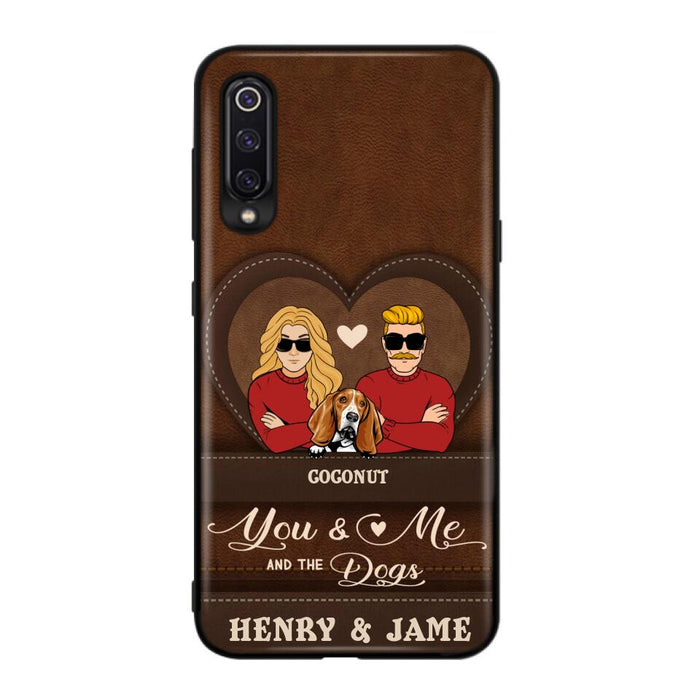 Custom Personalized You & Me And The Dogs Phone Case - Upto 5 Dogs - Valentine's Day Gift Idea For Couple/ Dog Lover - Case For Xiaomi, Oppo And Huawei