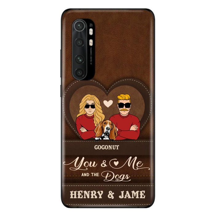 Custom Personalized You & Me And The Dogs Phone Case - Upto 5 Dogs - Valentine's Day Gift Idea For Couple/ Dog Lover - Case For Xiaomi, Oppo And Huawei