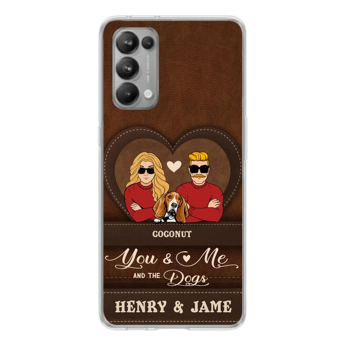 Custom Personalized You & Me And The Dogs Phone Case - Upto 5 Dogs - Valentine's Day Gift Idea For Couple/ Dog Lover - Case For Xiaomi, Oppo And Huawei