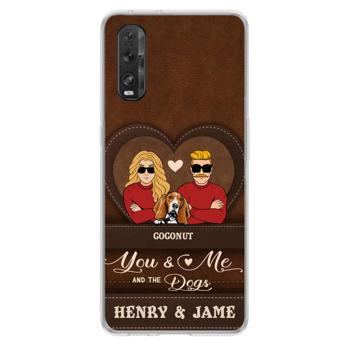 Custom Personalized You & Me And The Dogs Phone Case - Upto 5 Dogs - Valentine's Day Gift Idea For Couple/ Dog Lover - Case For Xiaomi, Oppo And Huawei