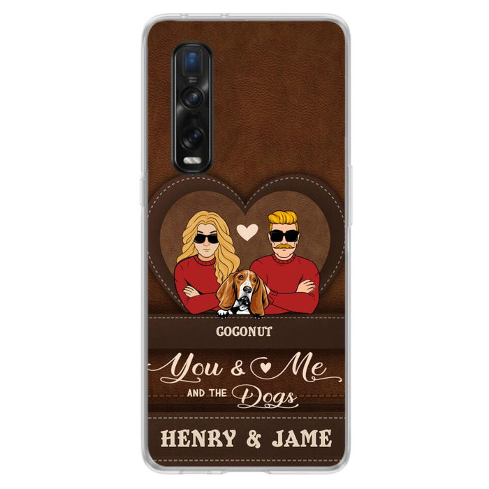 Custom Personalized You & Me And The Dogs Phone Case - Upto 5 Dogs - Valentine's Day Gift Idea For Couple/ Dog Lover - Case For Xiaomi, Oppo And Huawei