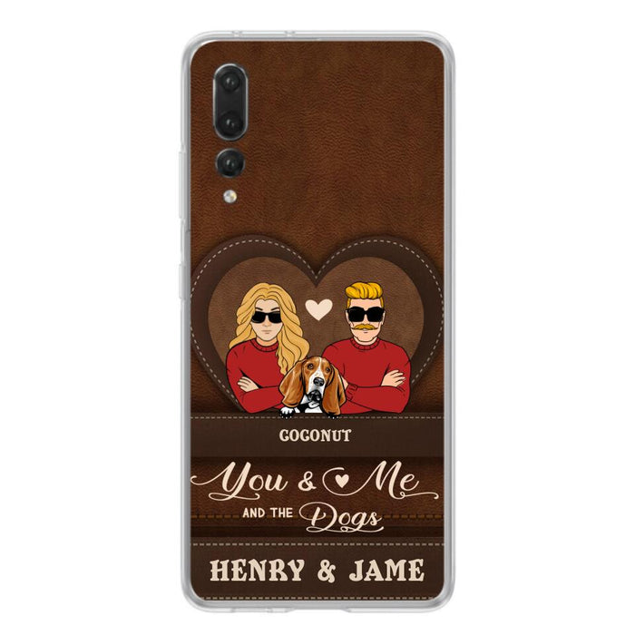 Custom Personalized You & Me And The Dogs Phone Case - Upto 5 Dogs - Valentine's Day Gift Idea For Couple/ Dog Lover - Case For Xiaomi, Oppo And Huawei