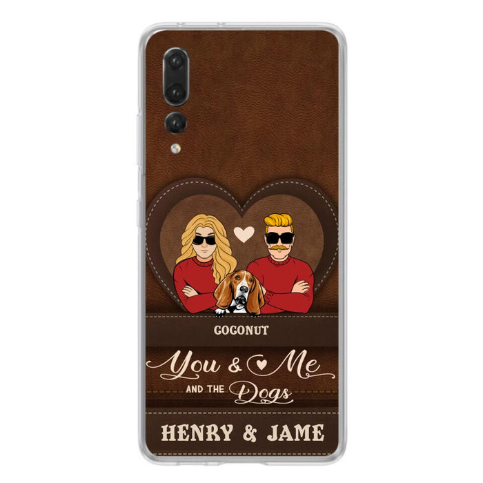 Custom Personalized You & Me And The Dogs Phone Case - Upto 5 Dogs - Valentine's Day Gift Idea For Couple/ Dog Lover - Case For Xiaomi, Oppo And Huawei