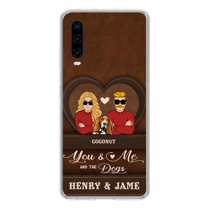 Custom Personalized You & Me And The Dogs Phone Case - Upto 5 Dogs - Valentine's Day Gift Idea For Couple/ Dog Lover - Case For Xiaomi, Oppo And Huawei