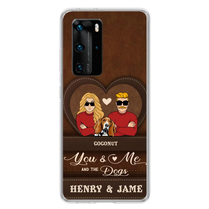 Custom Personalized You & Me And The Dogs Phone Case - Upto 5 Dogs - Valentine's Day Gift Idea For Couple/ Dog Lover - Case For Xiaomi, Oppo And Huawei