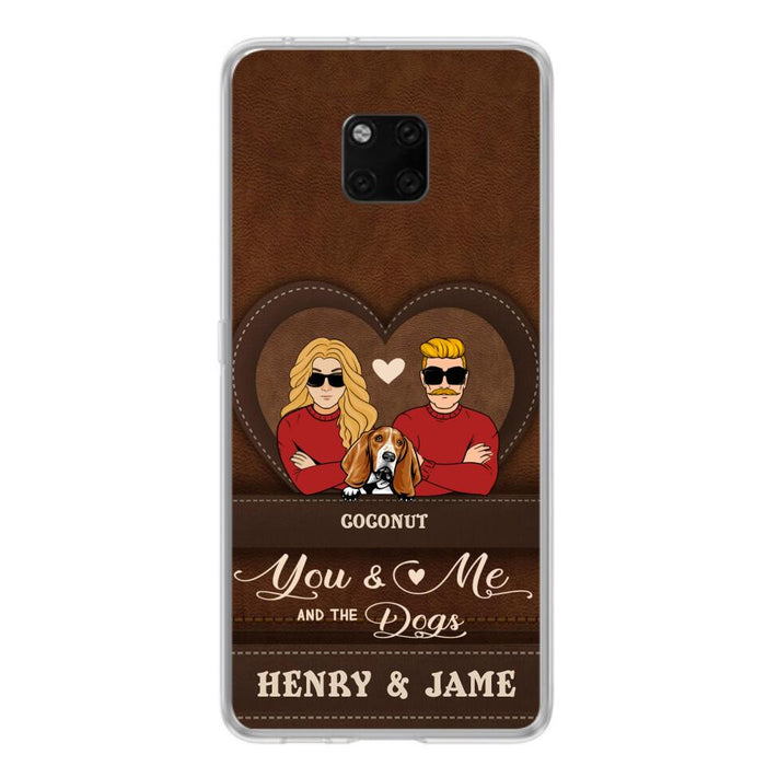 Custom Personalized You & Me And The Dogs Phone Case - Upto 5 Dogs - Valentine's Day Gift Idea For Couple/ Dog Lover - Case For Xiaomi, Oppo And Huawei