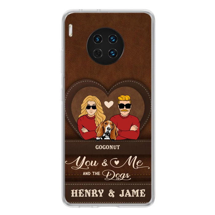 Custom Personalized You & Me And The Dogs Phone Case - Upto 5 Dogs - Valentine's Day Gift Idea For Couple/ Dog Lover - Case For Xiaomi, Oppo And Huawei