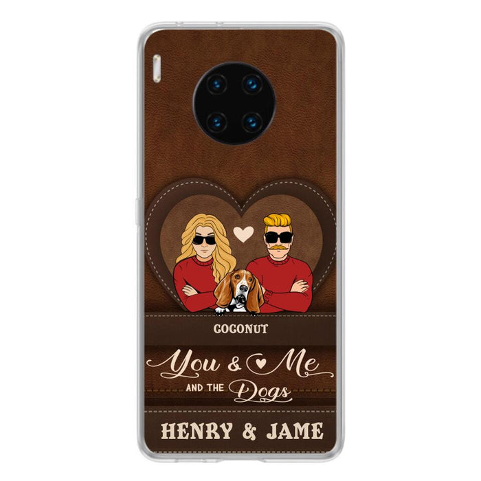 Custom Personalized You & Me And The Dogs Phone Case - Upto 5 Dogs - Valentine's Day Gift Idea For Couple/ Dog Lover - Case For Xiaomi, Oppo And Huawei