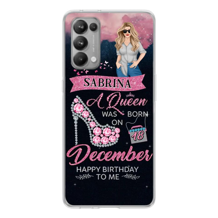 Custom Personalized Birthday Queen Phone Case - Gift Idea For Friends/Birthday - A Queen Was Born - Case for Xiaomi/Huawei/Oppo