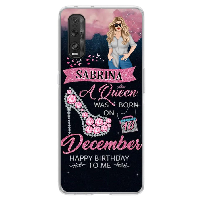 Custom Personalized Birthday Queen Phone Case - Gift Idea For Friends/Birthday - A Queen Was Born - Case for Xiaomi/Huawei/Oppo