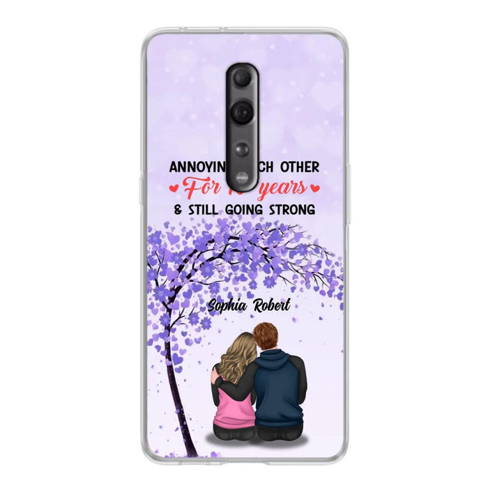 Custom Personalized Couple Phone Case - Gift Idea For Couple/Lovers - Annoying Each Other For 15 Years & Still Going Strong - Cases For Oppo, Xiaomi & Huawei