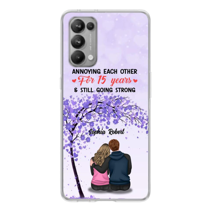 Custom Personalized Couple Phone Case - Gift Idea For Couple/Lovers - Annoying Each Other For 15 Years & Still Going Strong - Cases For Oppo, Xiaomi & Huawei