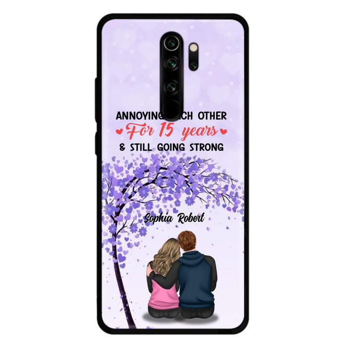 Custom Personalized Couple Phone Case - Gift Idea For Couple/Lovers - Annoying Each Other For 15 Years & Still Going Strong - Cases For Oppo, Xiaomi & Huawei