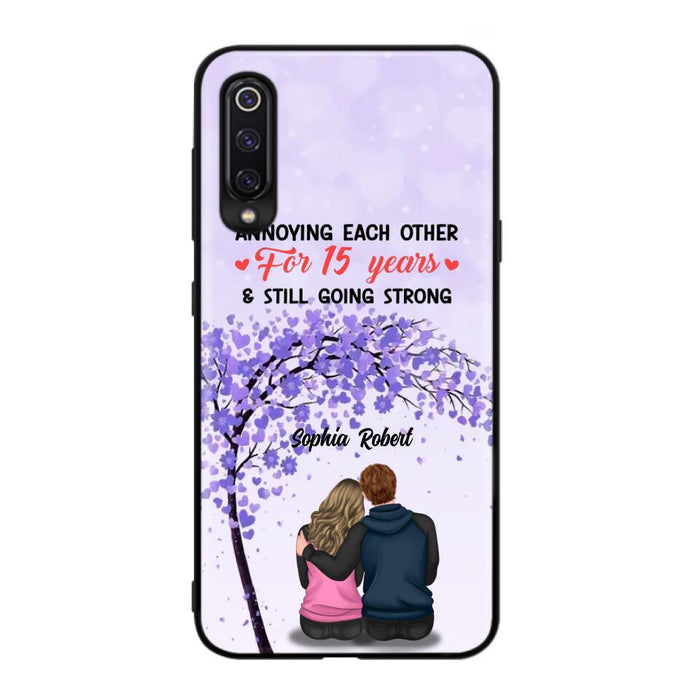 Custom Personalized Couple Phone Case - Gift Idea For Couple/Lovers - Annoying Each Other For 15 Years & Still Going Strong - Cases For Oppo, Xiaomi & Huawei