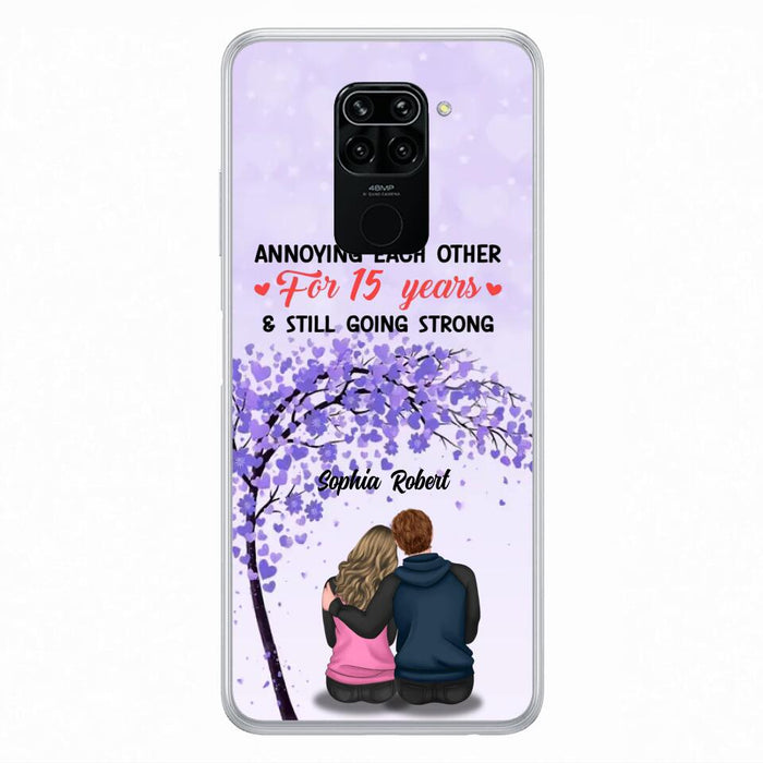 Custom Personalized Couple Phone Case - Gift Idea For Couple/Lovers - Annoying Each Other For 15 Years & Still Going Strong - Cases For Oppo, Xiaomi & Huawei