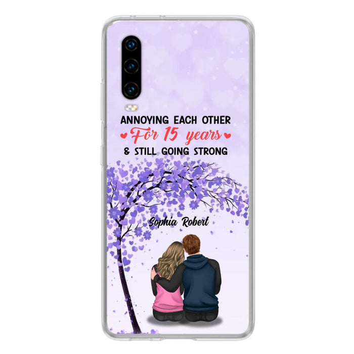 Custom Personalized Couple Phone Case - Gift Idea For Couple/Lovers - Annoying Each Other For 15 Years & Still Going Strong - Cases For Oppo, Xiaomi & Huawei