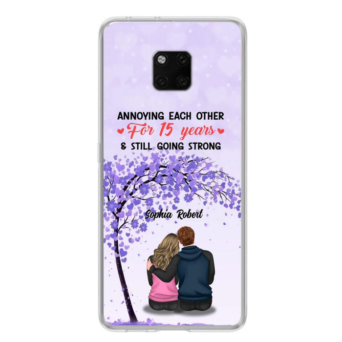 Custom Personalized Couple Phone Case - Gift Idea For Couple/Lovers - Annoying Each Other For 15 Years & Still Going Strong - Cases For Oppo, Xiaomi & Huawei