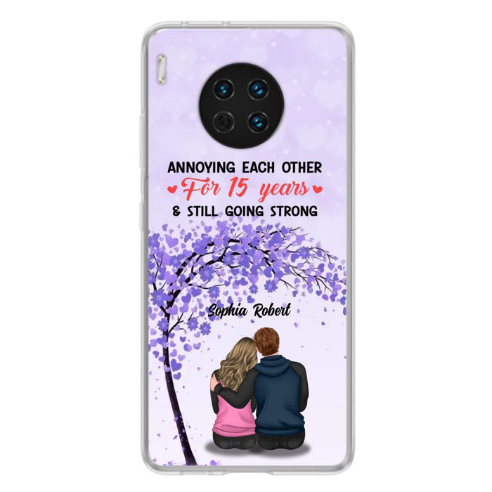 Custom Personalized Couple Phone Case - Gift Idea For Couple/Lovers - Annoying Each Other For 15 Years & Still Going Strong - Cases For Oppo, Xiaomi & Huawei