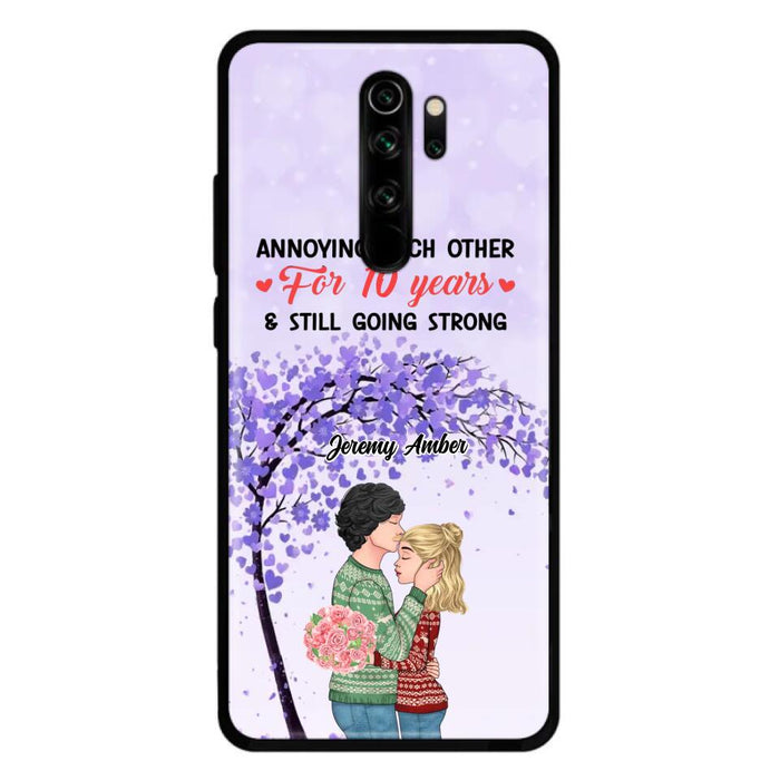 Custom Personalized Couple Kissing Phone Case - Gift Idea For Couple/Lovers - Annoying Each Other For 10 Years & Still Going Strong - Cases For Oppo, Xiaomi & Huawei