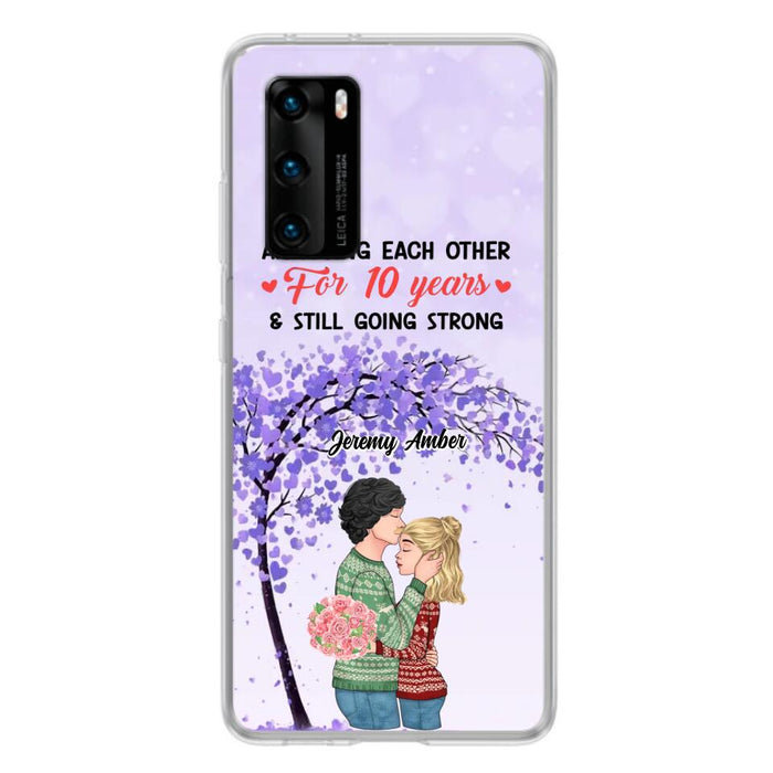 Custom Personalized Couple Kissing Phone Case - Gift Idea For Couple/Lovers - Annoying Each Other For 10 Years & Still Going Strong - Cases For Oppo, Xiaomi & Huawei