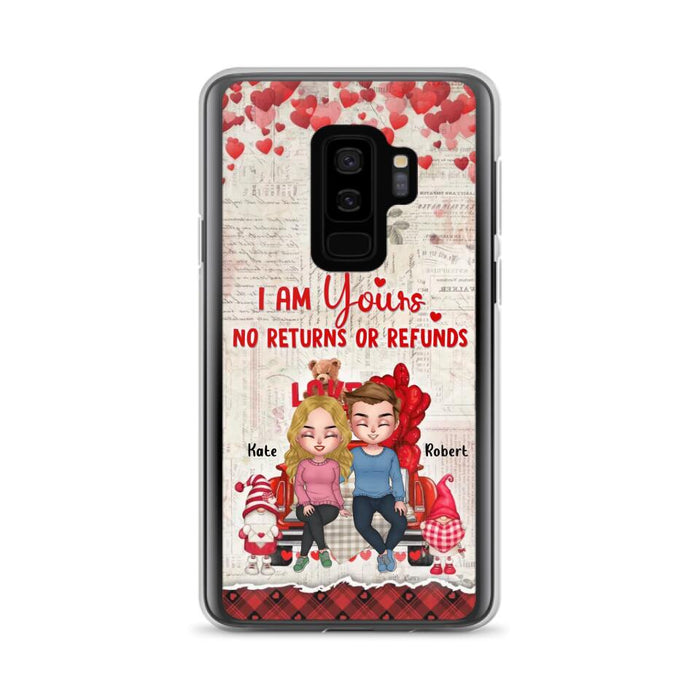 Custom Personalized Couple Truck Phone Case - Gift For Couple - Mother's Day Gift For Wife From Husband - I Am Yours No Returns Or Refunds - Case For iPhone And Samsung