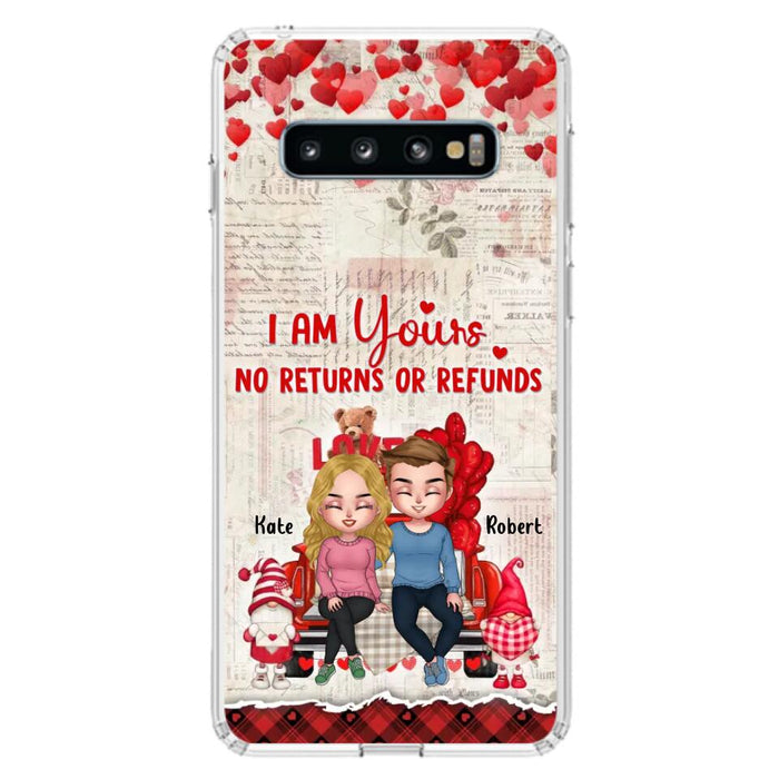 Custom Personalized Couple Truck Phone Case - Gift For Couple - Mother's Day Gift For Wife From Husband - I Am Yours No Returns Or Refunds - Case For iPhone And Samsung