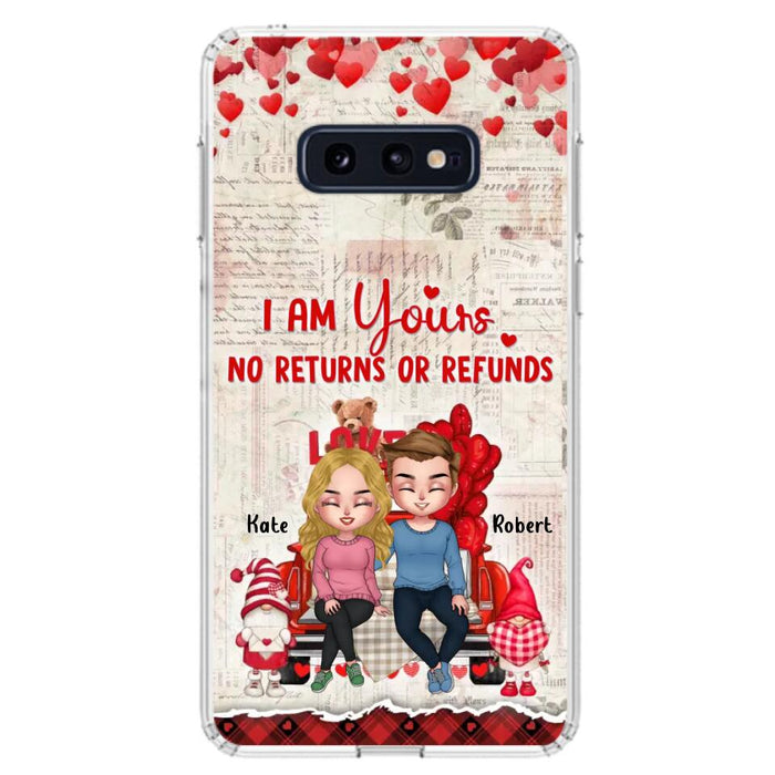 Custom Personalized Couple Truck Phone Case - Gift For Couple - Mother's Day Gift For Wife From Husband - I Am Yours No Returns Or Refunds - Case For iPhone And Samsung