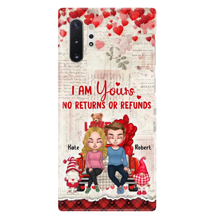 Custom Personalized Couple Truck Phone Case - Gift For Couple - Mother's Day Gift For Wife From Husband - I Am Yours No Returns Or Refunds - Case For iPhone And Samsung