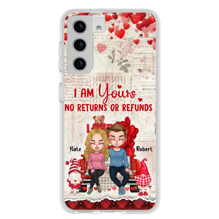 Custom Personalized Couple Truck Phone Case - Gift For Couple - Mother's Day Gift For Wife From Husband - I Am Yours No Returns Or Refunds - Case For iPhone And Samsung