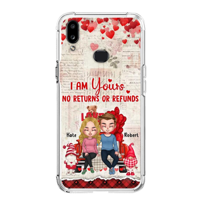 Custom Personalized Couple Truck Phone Case - Gift For Couple - Mother's Day Gift For Wife From Husband - I Am Yours No Returns Or Refunds - Case For iPhone And Samsung