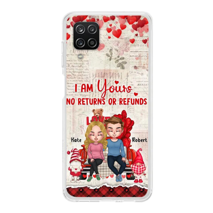 Custom Personalized Couple Truck Phone Case - Gift For Couple - Mother's Day Gift For Wife From Husband - I Am Yours No Returns Or Refunds - Case For iPhone And Samsung