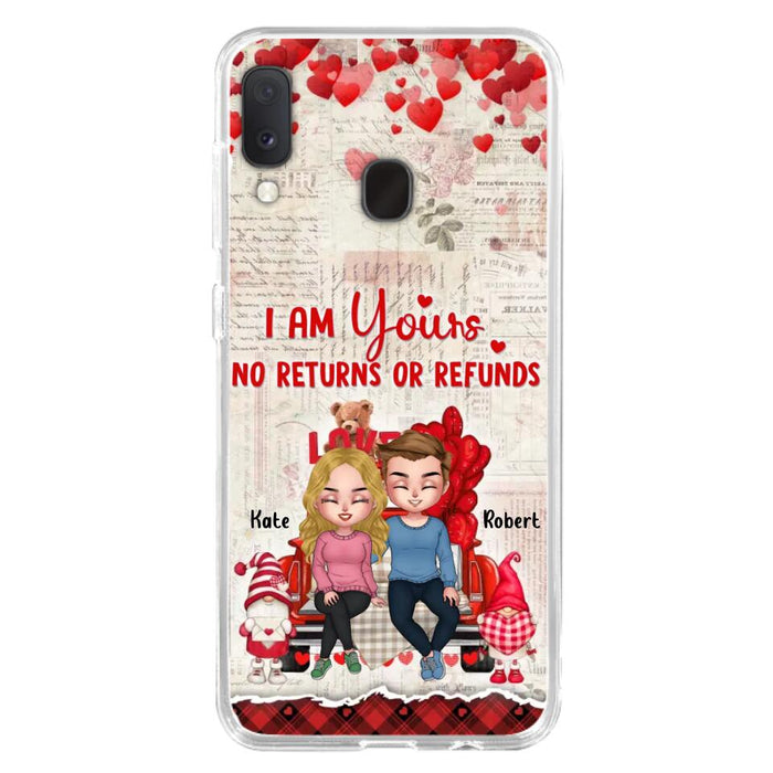 Custom Personalized Couple Truck Phone Case - Gift For Couple - Mother's Day Gift For Wife From Husband - I Am Yours No Returns Or Refunds - Case For iPhone And Samsung