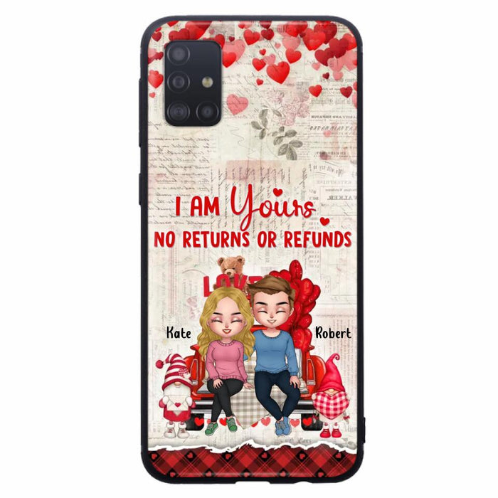 Custom Personalized Couple Truck Phone Case - Gift For Couple - Mother's Day Gift For Wife From Husband - I Am Yours No Returns Or Refunds - Case For iPhone And Samsung