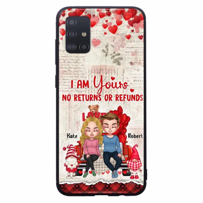 Custom Personalized Couple Truck Phone Case - Gift For Couple - Mother's Day Gift For Wife From Husband - I Am Yours No Returns Or Refunds - Case For iPhone And Samsung