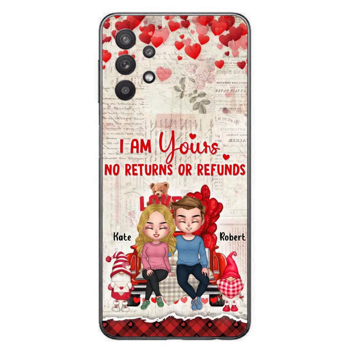 Custom Personalized Couple Truck Phone Case - Gift For Couple - Mother's Day Gift For Wife From Husband - I Am Yours No Returns Or Refunds - Case For iPhone And Samsung