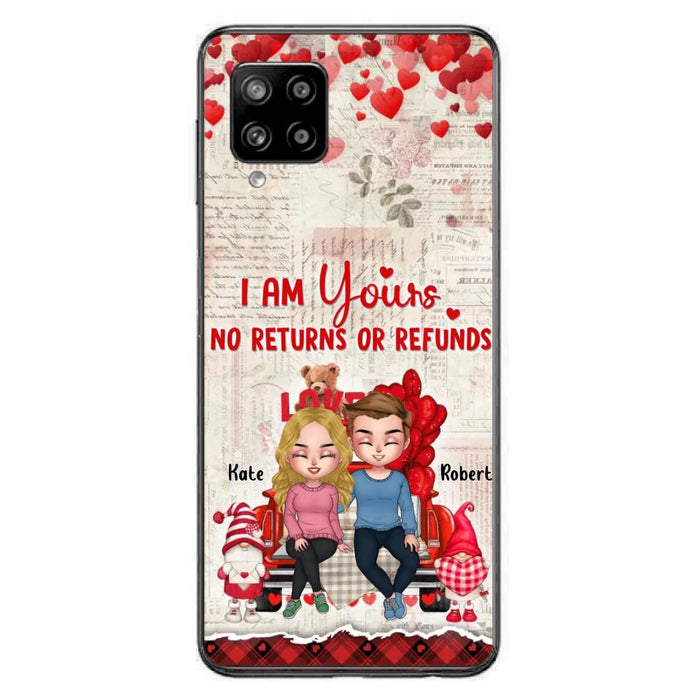 Custom Personalized Couple Truck Phone Case - Gift For Couple - Mother's Day Gift For Wife From Husband - I Am Yours No Returns Or Refunds - Case For iPhone And Samsung