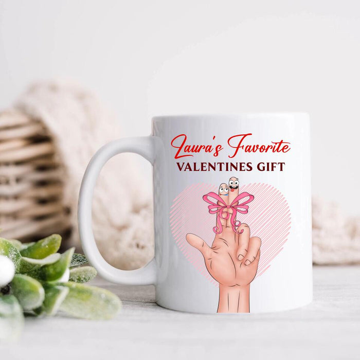 Custom Personalized To My Girlfriend Coffee Mug - Valentine's Gift Idea For Her - Laura's Favorite Valentines Gift