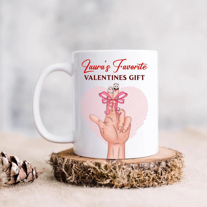 Custom Personalized To My Girlfriend Coffee Mug - Valentine's Gift Idea For Her - Laura's Favorite Valentines Gift