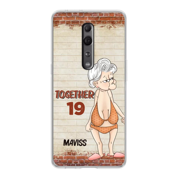 Custom Personalized Old Couple Phone Case - Gift Idea For Old Couple - Gift For Him/Her - Case For Xiaomi, Oppo And Huawei