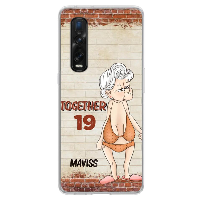 Custom Personalized Old Couple Phone Case - Gift Idea For Old Couple - Gift For Him/Her - Case For Xiaomi, Oppo And Huawei