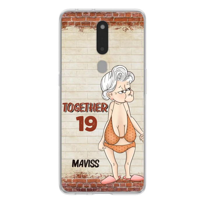 Custom Personalized Old Couple Phone Case - Gift Idea For Old Couple - Gift For Him/Her - Case For Xiaomi, Oppo And Huawei