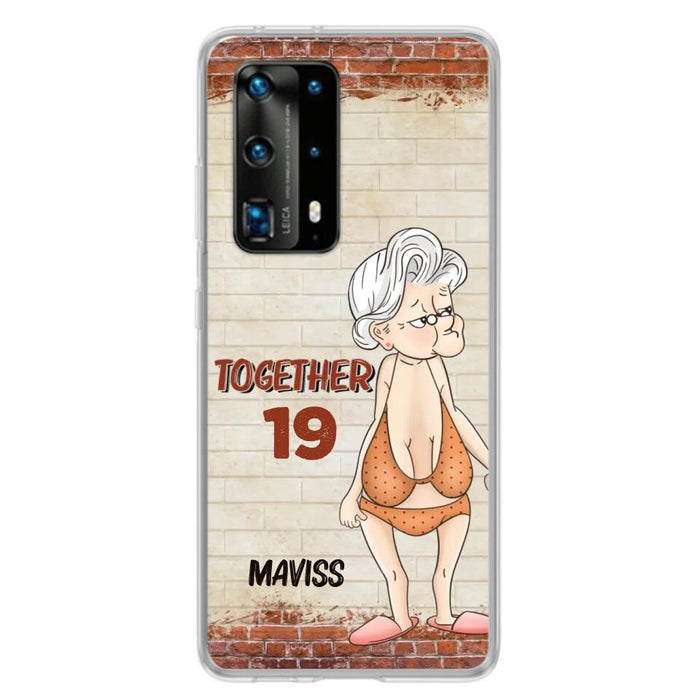 Custom Personalized Old Couple Phone Case - Gift Idea For Old Couple - Gift For Him/Her - Case For Xiaomi, Oppo And Huawei