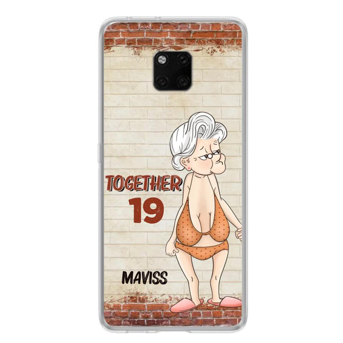 Custom Personalized Old Couple Phone Case - Gift Idea For Old Couple - Gift For Him/Her - Case For Xiaomi, Oppo And Huawei