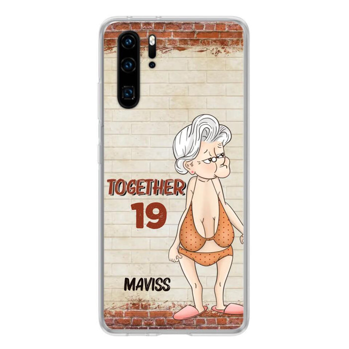 Custom Personalized Old Couple Phone Case - Gift Idea For Old Couple - Gift For Him/Her - Case For Xiaomi, Oppo And Huawei