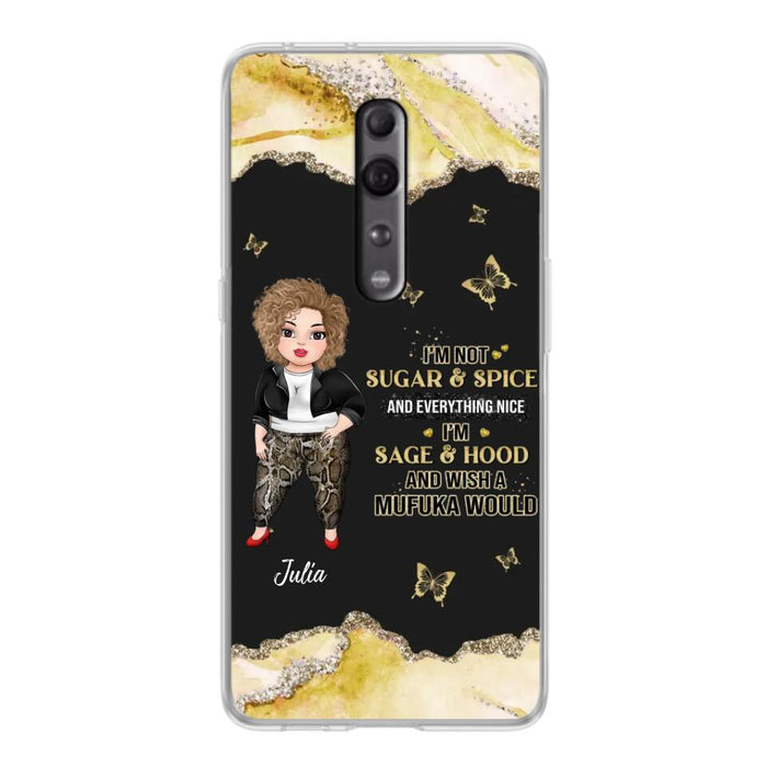 Custom Personalized Chubby Girl Phone Case for Xiaomi/ Oppo/ Huawei - Gift Idea For Friends/ Birthday - I'm Sage & Hood And Wish A Mufuka Would