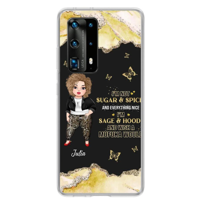 Custom Personalized Chubby Girl Phone Case for Xiaomi/ Oppo/ Huawei - Gift Idea For Friends/ Birthday - I'm Sage & Hood And Wish A Mufuka Would