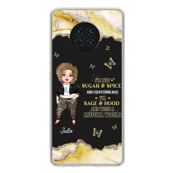 Custom Personalized Chubby Girl Phone Case for Xiaomi/ Oppo/ Huawei - Gift Idea For Friends/ Birthday - I'm Sage & Hood And Wish A Mufuka Would