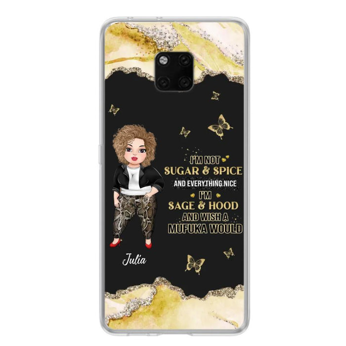 Custom Personalized Chubby Girl Phone Case for Xiaomi/ Oppo/ Huawei - Gift Idea For Friends/ Birthday - I'm Sage & Hood And Wish A Mufuka Would