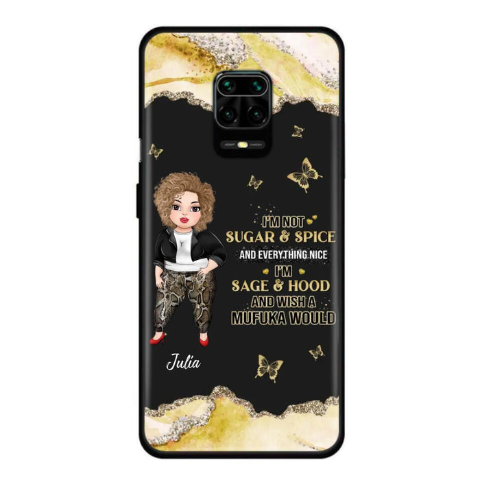 Custom Personalized Chubby Girl Phone Case for Xiaomi/ Oppo/ Huawei - Gift Idea For Friends/ Birthday - I'm Sage & Hood And Wish A Mufuka Would